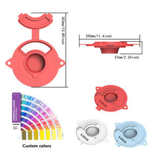 Protection anti-éclaboussures en silicone de haute qualité pour batteur <span class=keywords><strong>KitchenAid</strong></span>, anti-déversement de farine, garde-éclaboussures avec petit entonnoir, <span class=keywords><strong>couvercle</strong></span> de <span class=keywords><strong>bol</strong></span> pour batteur - Product Image 5
