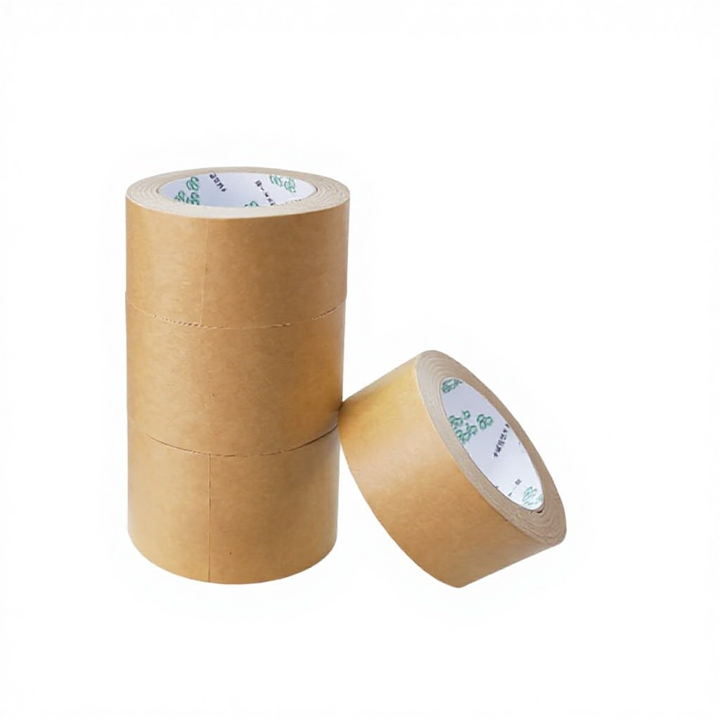 High-Viscosity Acrylic Adhesive Kraft Paper Tape Eco-Friendly Biodegradable Waterproof Box-Sealing Tape Small Roll Masking