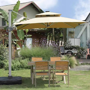 Meilleures ventes Parasols de jardin imperméables de haute qualité Parasols de terrasse avec lumière LED solaire - Product Image 4