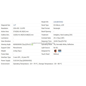 ใหม่ 1.8 นิ้ว 230*303 จอ LCD อุตสาหกรรมสำหรับอุตสาหกรรมควบคุมการแพทย์อุปกรณ์ยานยนต์จอแสดงผล LS018B7DH02 - Product Image 4