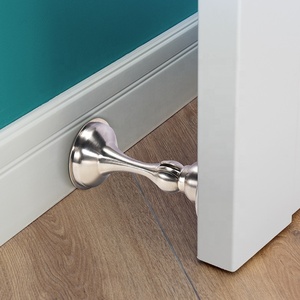 YONFIA 3727 Arrêt-porte magnétique en acier inoxydable pas cher, sans perçage, fixation par vis, <span class=keywords><strong>aimant</strong></span> de porte, arrêt-porte avec autocollant 3M - Product Image 1