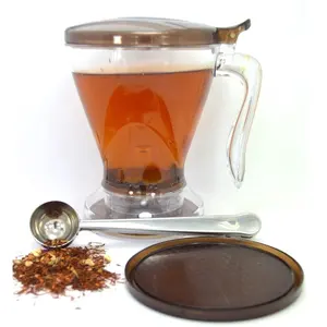 20 oz 600ML EASY CLEAN Tee Steeper Magic Gravity Infuser PERFEKTER TEE HERSTELLER Kanne mit Untersetzer Für Tee & Kaffee