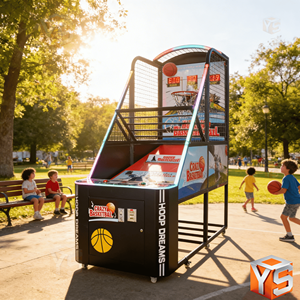 เครื่องเล่นบาสเก็ตบอลอาร์เคด ZDYS แบบแคปซูล ของเล่นหยอดเหรียญ MOQ ต่ำ - Product Image 2