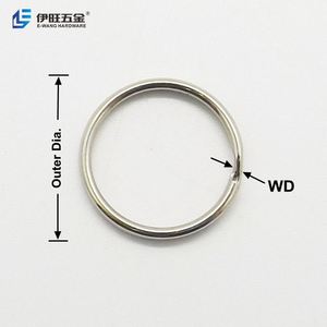 Yiwang พวงกุญแจทรงกลมแบบแยกโลหะสำหรับเป็นของขวัญประจำวัน - Product Image 3