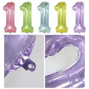 Globos de helio de gelatina para niños y adultos, decoraciones de fiesta, de aluminio, número de cristal, 16, 32 y 40 pulgadas, novedad de <span class=keywords><strong>2022</strong></span> - Product Image 3