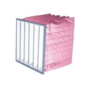 Nouveau filtre à air <span class=keywords><strong>HEPA</strong></span> en fibres synthétiques avec construction de filtre à sac, efficacité H13/H14 pour climatisation, type panneau plissé - Product Image 5