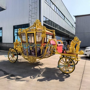 2026 Prix abordable Chariot électrique sans chevaux de style Cendrillon pour mariage royal, modèle citrouille personnalisé, 4 roues, 4-6 places, Haute qualité - Product Image 2