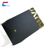 Carte noire RFID en PVC vierge sans contact avec logo personnalisé MIFARE DESFire EV3 EV1 2K 4K Chip NFC Cartes noires