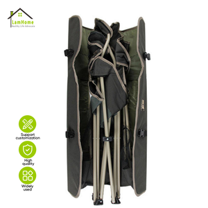 Chaise de camping pliable moderne en aluminium pour l'extérieur avec auvent amovible, légère et durable pour la plage, la terrasse et la pêche - Product Image 3