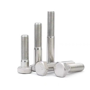 304 Stainless Steel Semi Threaded Hex Bolts Din931 Coarse Shank Class 10.9 12.9 Standard Use - Product Image 3