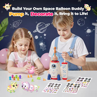 STEM Space Balloon Rocket Craft Kit pour enfants DIY Magic Launcher Pump Machine avec ballons Arts Crafts Toys Gift