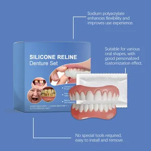 Prótesis Dentales de Silicona de Ajuste Cómodo, Sonrisa Natural, Confianza Instantánea, Cuidado Bucal para Adultos - Product Image 3