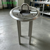 Anneau de fixation pour hélicoptère en acier inoxydable 304, durable, utilisé pour l'installation souterraine d'hélicoptères sur plateformes d'atterrissage, à bon prix