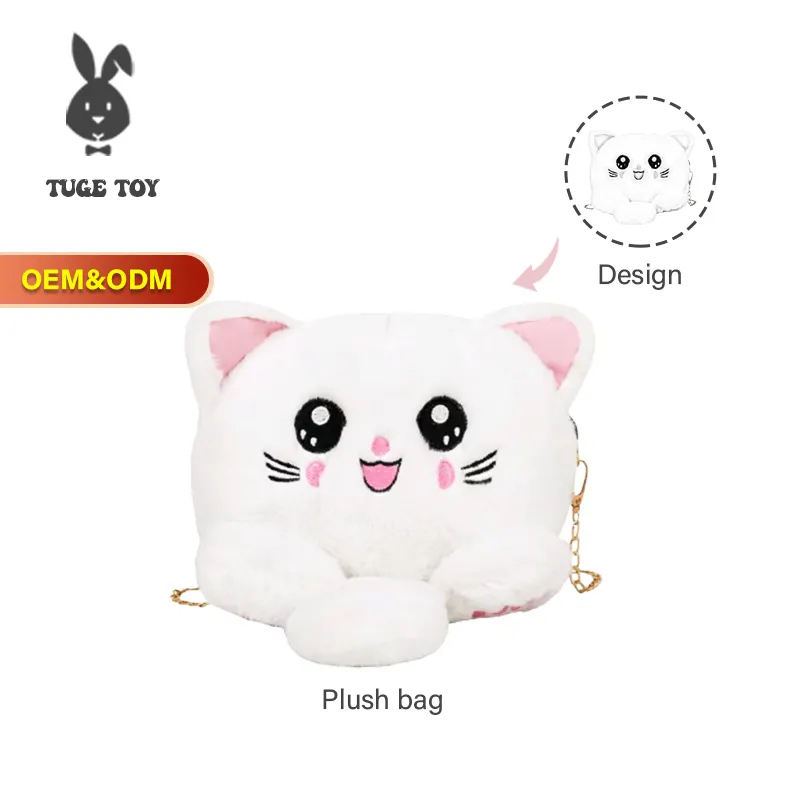 En71 Hello Certified Kitty Cat Backpack Plush Toy Gift School Satchel Shirt Logo Customized Image Designer Baby Backpack