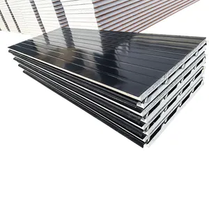stainless steel aluminum polystyrene insulation metal foam pu eps PIR wall sandwich panel for roofing