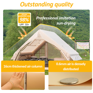 <span class=keywords><strong>Tenda</strong></span> Glamping <span class=keywords><strong>4</strong></span> Stagioni per <span class=keywords><strong>4</strong></span>-6 <span class=keywords><strong>Persone</strong></span>, Gonfiabile Pop-up in Tessuto Oxford per <span class=keywords><strong>Campeggio</strong></span> - Product Image 3