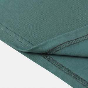 Camiseta de Verano para Hombre, Estilo Holgado, Manga Corta, Color Sólido, Informal, Lisa, Tejido Fino, 100% Algodón Ecológico - Product Image 5