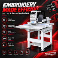 Machine à broder multi-aiguilles à une tête, machine à broder informatisée pour vêtements, casquettes et articles plats