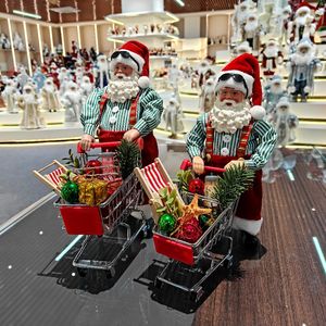 בובת סנטה קלאוס מודרנית בגודל 9~12 אינץ' עשויה פולירזין, ידידותית לסביבה, לא רעילה, עמידה, ניתנת לשימוש חוזר, מתנה לחג המולד, קישוט פנים. - Product Image 1