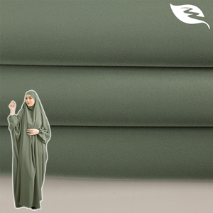 Kunden spezifischer 100% Polyester weicher Satin Krepp Abaya Stoff 180gsm Stretch atmungsaktiver <span class=keywords><strong>Nida</strong></span> Chiffon für anti statische Damen kleider - Product Image 1