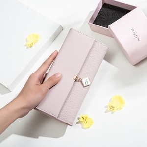 Bosohiho Leather High Capacity Long Clutch Zipper Long Cheap <b>Wallet</b> Women Long <b>Wallet</b> - Product Image 6