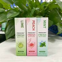 Spray buccal multi-saveurs pour une haleine fraîche, portable, pêche, menthe, citron vert, spray rafraîchissant pour la bouche, soin contre la mauvaise haleine