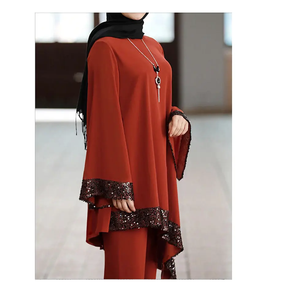 Vestido longo Kaftan muçulmano para mulheres, vestido maxi islâmico Dubai, Turquia, Oriente Médio, Oriente Médio, islâmico, abaya, para o Ramadã