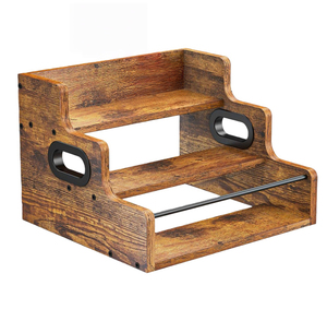 Estante de Almacenamiento de Condimentos de Cocina de Madera de Tres Niveles, Móvil, Ligero, a Prueba de Polvo, con Fácil Montaje - Product Image 6