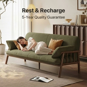 Divano Sezionale Moderno a Tre Posti in <span class=keywords><strong>Legno</strong></span> <span class=keywords><strong>Massello</strong></span> Nordico Personalizzabile, Ecologico, per Appartamenti Compatti, Hotel e Soggiorni - Product Image 2