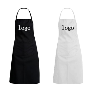 Tabliers Chef de cuisine avec poches 100% Polyester Restaurant Cuisine Tablier de cuisine avec logo Tablier imperméable personnalisé - Product Image 1