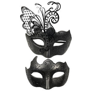 หน้ากากแฟนซีงานปาร์ตี้ฮาโลวีน หน้ากากงานเต้นรำ หน้ากากบาร์  ลายผีเสื้อเวเนเชียนลึกลับ  อุปกรณ์เสริมสำหรับชุดแฟนซี - Product Image 4