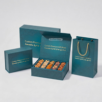 Caja Rígida Magnética Biodegradable para Baklava, Diseño Personalizado, Suministrada por Fábrica, Caja de Regalo de Lujo para Ramadán con Bolsa de Regalo para Eid
