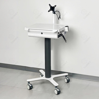 Chariot dentaire électrique, chariot médical avec frein à pied rotatif à 360 degrés pour clinique dentaire, hôpital, scanner oral, certifié CE