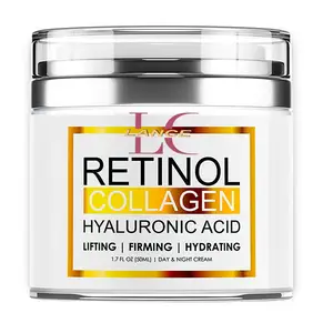 Private Label Natuurlijke Biologische Vegan Retinol Crème Hydraterende Anti-Aging Rimpel Wijting Crème Voor Gezicht