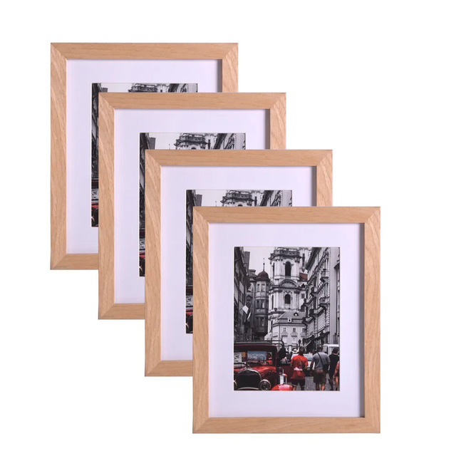 B&C ART Customized Eco-Friendly Black Wooden Plastic Photo Frame Shadow Box 4x6 5x7 6x8 8x10 Inch New Classical/Post-modern