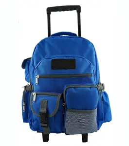 Стильная Высококачественная Тяжелая сумка-тележка с несколькими карманами для детей и студентов, Роскошная детская школьная сумка-тележка