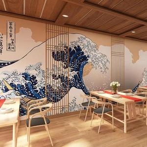 Papier peint japonais haute définition, motif vague Ukiyo-e, murale 3D pour Izakayas, restaurants de <span class=keywords><strong>cuisine</strong></span> japonaise <span class=keywords><strong>et</strong></span> de sushis - Product Image 5