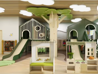 Centro de Juegos Interior Comercial, Casa de Juegos de Princesas con Diseño de Hospital, Oficina y Supermercado para Centros Comerciales y Jardines de Infancia