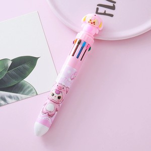 Penna a Sfera Creativa e Carina a Dieci Colori per Studenti delle Scuole Elementari, Penna Multicolore Cartoon con Teste Multiple in Plastica - Product Image 5