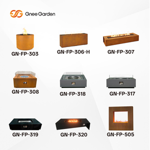 Square Corten Steel Gas Firepit Outdoor Square <strong>Table</strong> Gas <strong>Fire</strong> <strong>Pit</strong> - Product Image 6