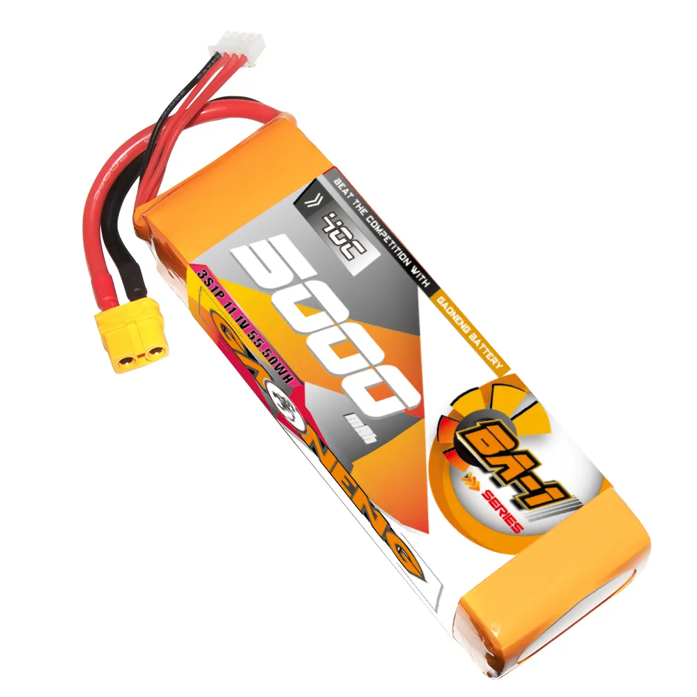 GAONENG GNB BA-1 Series 5000mAh 3S 11.1V 40C 80C XT60 RC LiPo Battery RC Car Boat Electric RC Devices Off-Load and On-Load