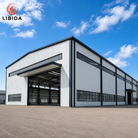 Taller Industrial Prefabricado de Acero Personalizado, Fábrica de Procesamiento de Acero Ligero, Planta de Fabricación de Estructuras Metálicas Duraderas con Diseño Gratuito