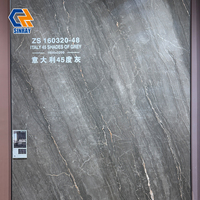 Carreaux Sinray en pierre frittée 1600x3200mm, antibactériens, antidérapants, résistants à l'usure, brillants, modernes, ACCENTS, zéro absorption d'eau