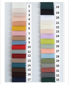 Tissu crêpe satiné tissé en acétate véritable bio 240g, teint uni, extensible dans les quatre sens, pour robes de soirée et confection de vêtements - Product Image 3