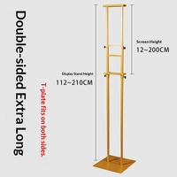Support d'affichage pour tableau Kt, support incliné pour accrocher des images, étagère de porte, panneau d'affichage, double face, réglable, mobile