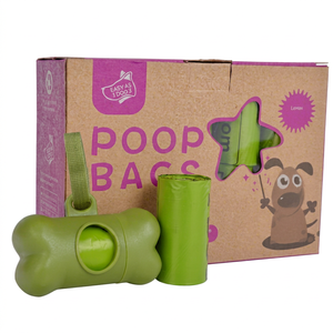 Bolsas Biodegradables para Excremento de Perro con Aroma a Lavanda, Fabricación OEM/ODM, Empaque Personalizado, Bolsas Compostables para Desechos de Mascotas - Product Image 1