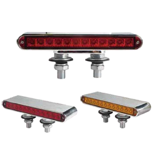 Đa chức năng 24 đèn LED nhấp nháy dừng lần lượt Trailer xe tải đèn hổ phách màu đỏ dẫn bên đánh dấu đèn đôi phải đối mặt với máy kéo chỉ số đèn - Product Image 1