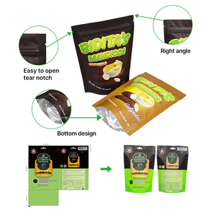 In Ziplock thực phẩm mùi nhôm 3.5g tùy chỉnh thiết kế lá đứng lên túi túi thực phẩm Túi Mylar bán buôn tùy chỉnh - Product Image 6