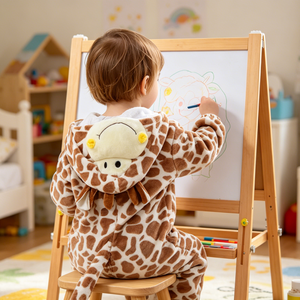 Mono con Capucha de Forro Polar de <span class=keywords><strong>Jirafa</strong></span> para Niños Pequeños, <span class=keywords><strong>Disfraz</strong></span> de Animal para Otoño, Invierno, Halloween, Carnaval, Actuaciones Escénicas - Product Image 3