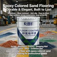Pelapis Lantai Pasir Berwarna Epoxy Mengkilap Efek Cermin High Gloss untuk Toko, Lobi Hotel, Aula Pameran